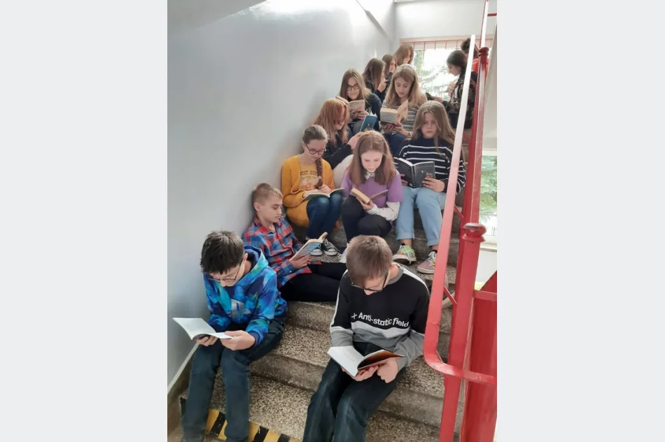 Akcja ,,Przerwa na czytanie” w ZSP nr w Limanowej - zdjęcie 9