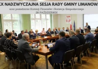 XX Nadzwyczajna Sesja Rady Gminy Limanowa poprzedzona Komisją Finansów i Rozwoju Gospodarczego - zdjęcie główne