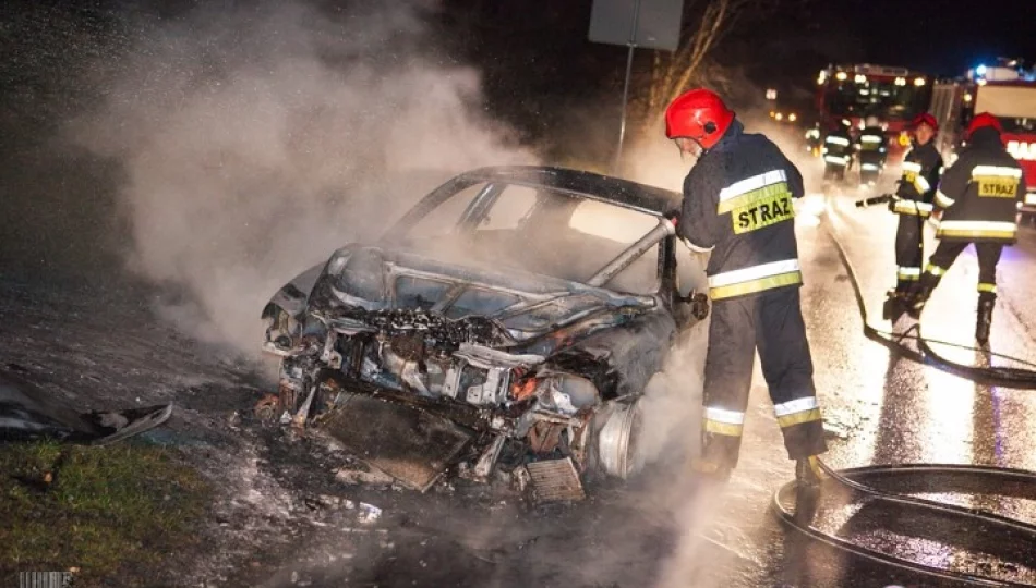 Alfa zapaliła się podczas jazdy - zdjęcie 1