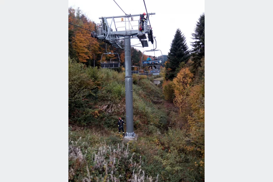 Próbne ewakuacje kolei linowych  - zdjęcie 2