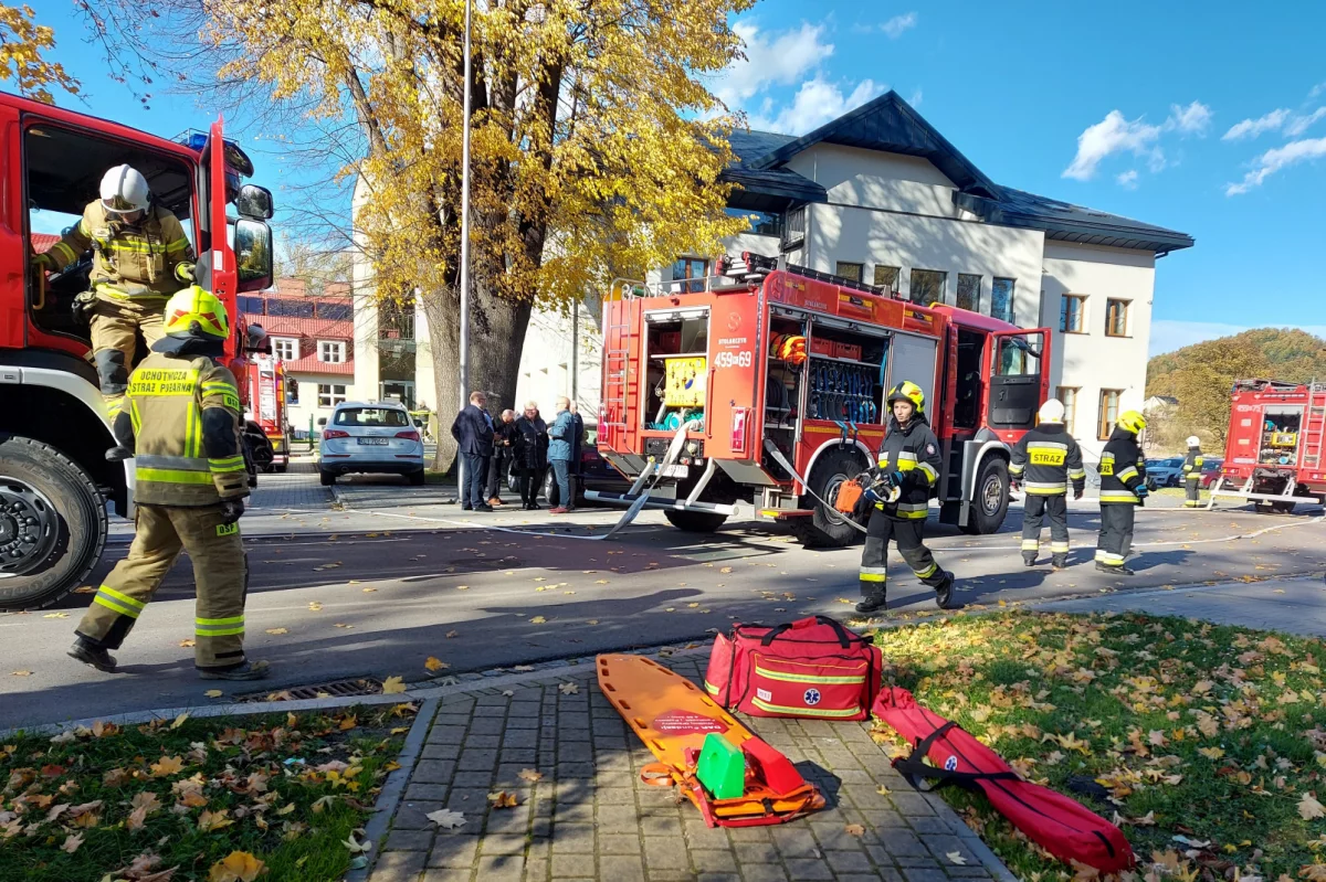 Ewakuacja budynku Urzędu Gminy