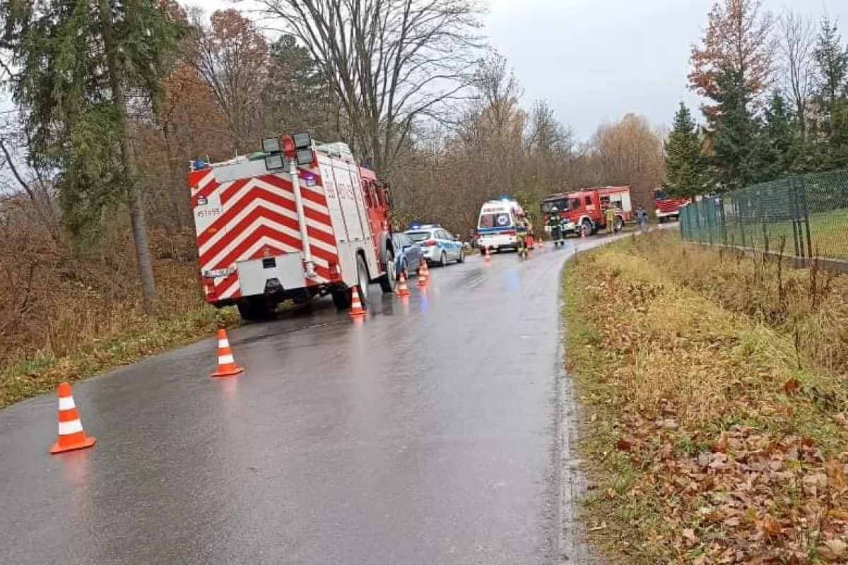 Dwa dachowania na drogach Limanowszczyzny