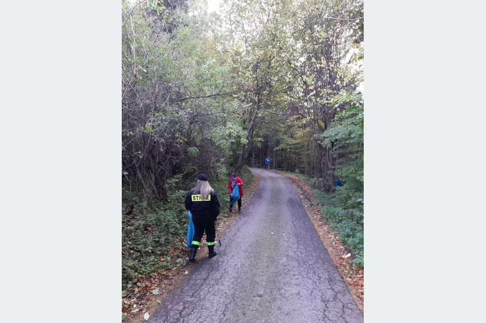 Druhowie z OSP Limanowa wzięli udział w akcji „Czyste szlaki Powiatu Limanowskiego” - zdjęcie 2