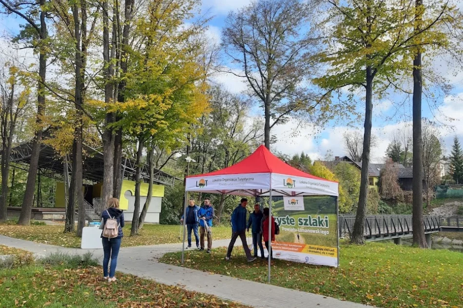 Druhowie z OSP Limanowa wzięli udział w akcji „Czyste szlaki Powiatu Limanowskiego” - zdjęcie 8