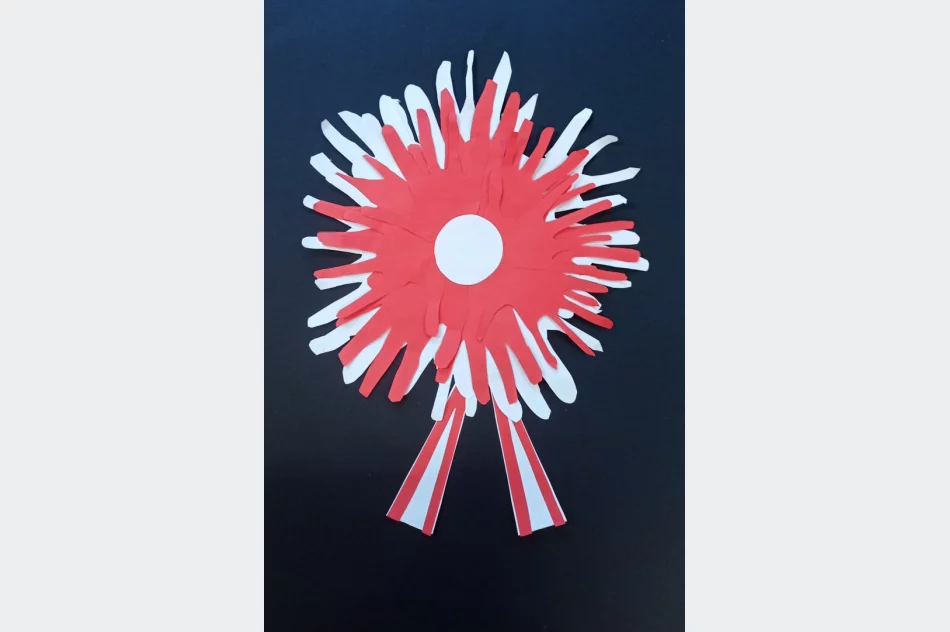 Udział świetlicy szkolnej SP nr 2 w Międzynarodowej Wirtualnej Wystawie Twórczej „KOTYLIONY DLA OJCZYZNY“ - zdjęcie 5