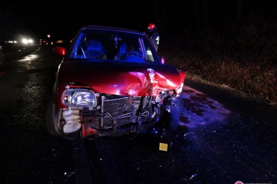 Zderzenie aut - jeden kierowca 'po spożyciu' - zdjęcie 2