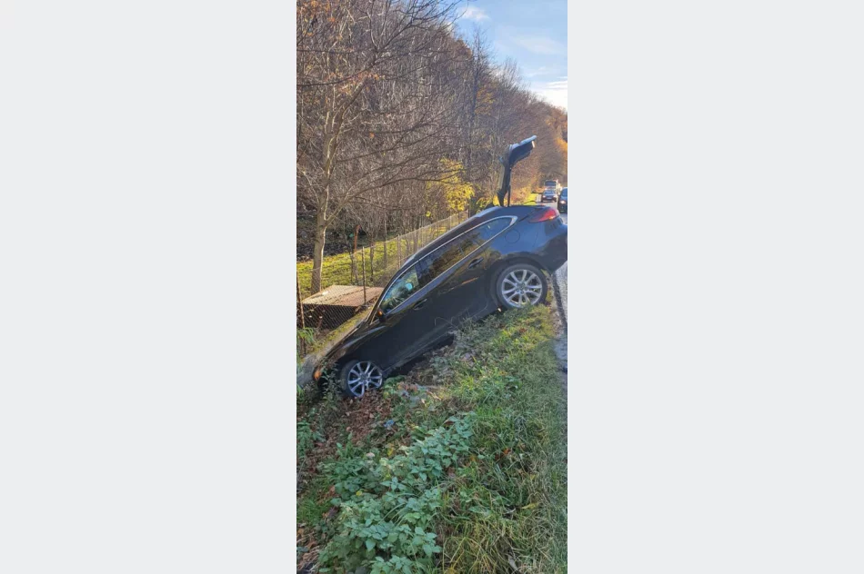 Spowodował kolizję i odjechał - samochód wpadł do rowu - zdjęcie 3