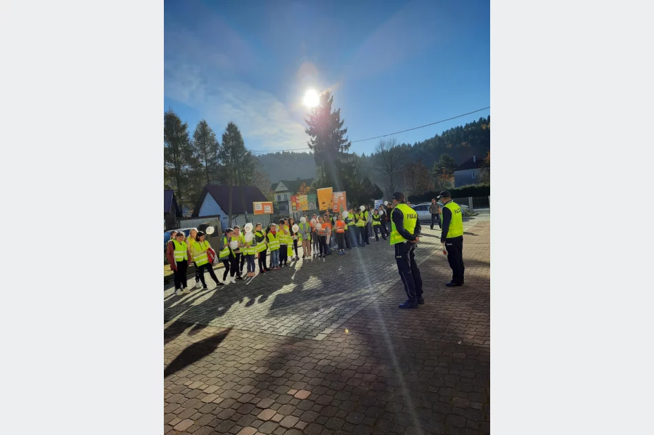 Odblaskowy happening na ulicach miejscowości - zdjęcie 4