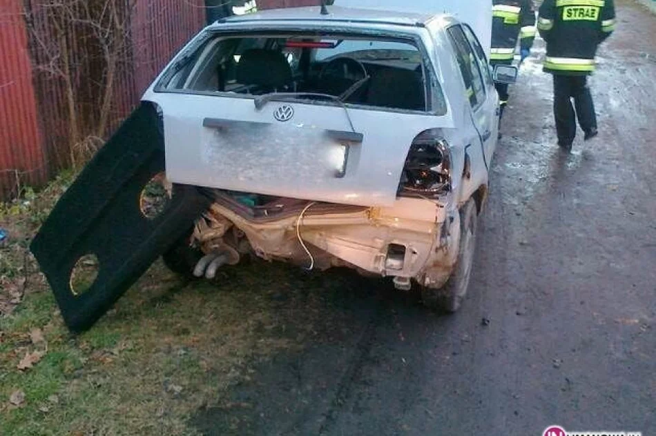Zderzenie samochodów, ranny pieszy - zdjęcie 2