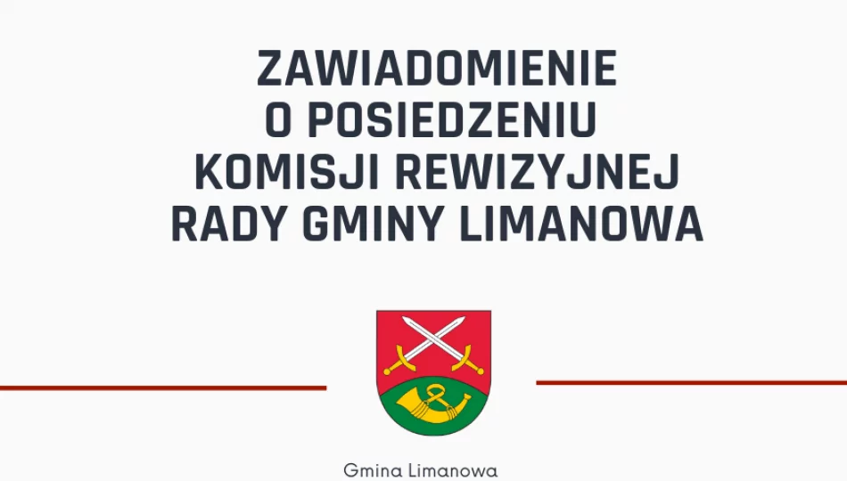 Posiedzenie Komisji Rewizyjnej Rady Gminy Limanowa w dniu 18 listopada 2021 - zdjęcie 1