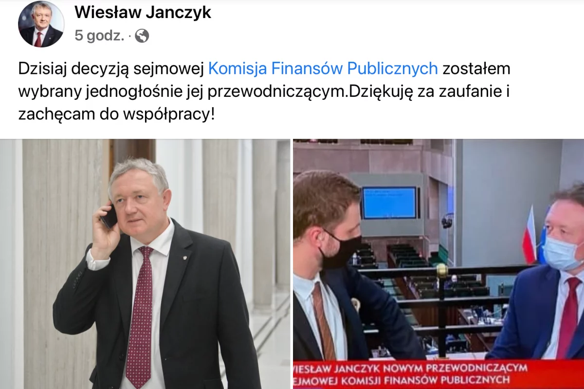 Wiesław Janczyk przewodniczącym parlamentarnej komisji 