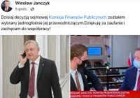 Wiesław Janczyk przewodniczącym parlamentarnej komisji  - zdjęcie główne