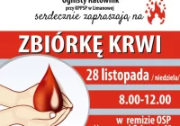 OSP Limanowa w niedzielę 28 listopada organizuje zbiórkę krwi - zdjęcie główne