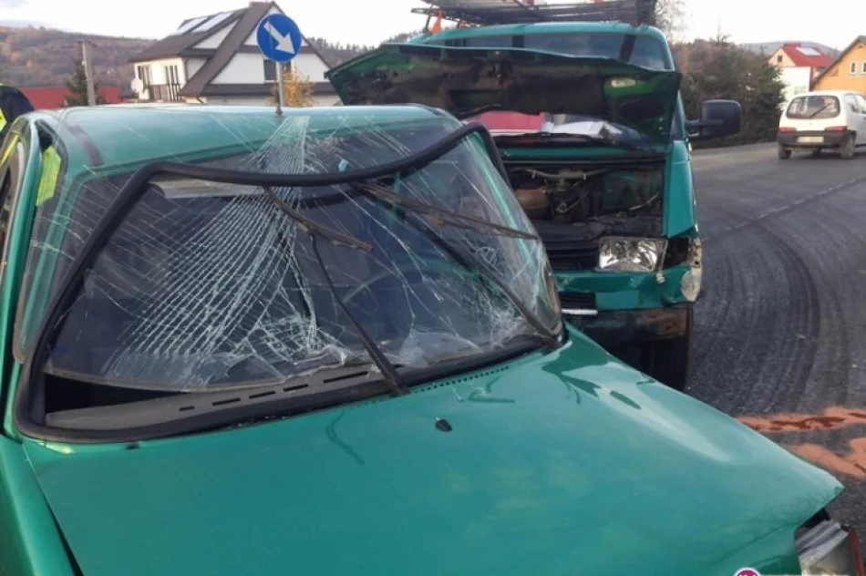 Zderzenie fiata z samochodem dostawczym - zdjęcie 2