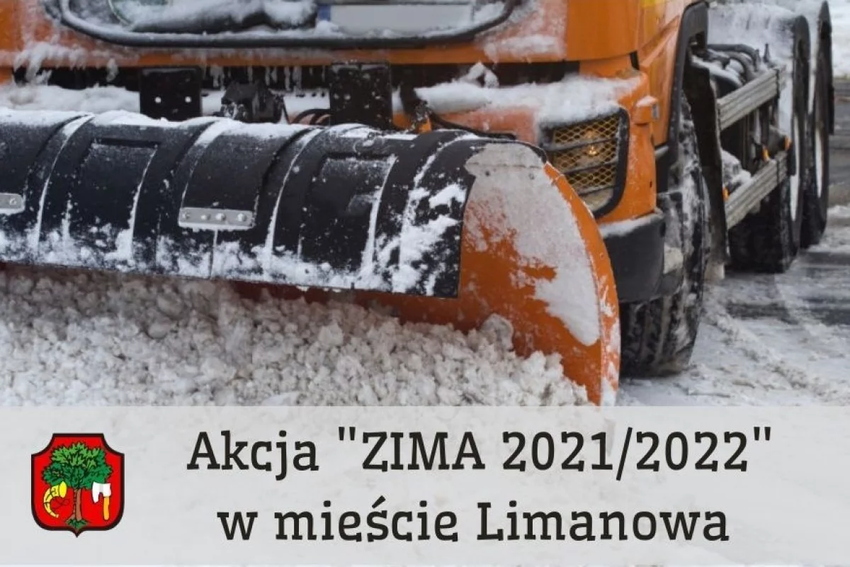 „AKCJA ZIMA 2021/2022” – zimowe utrzymanie dróg na terenie miasta Limanowa