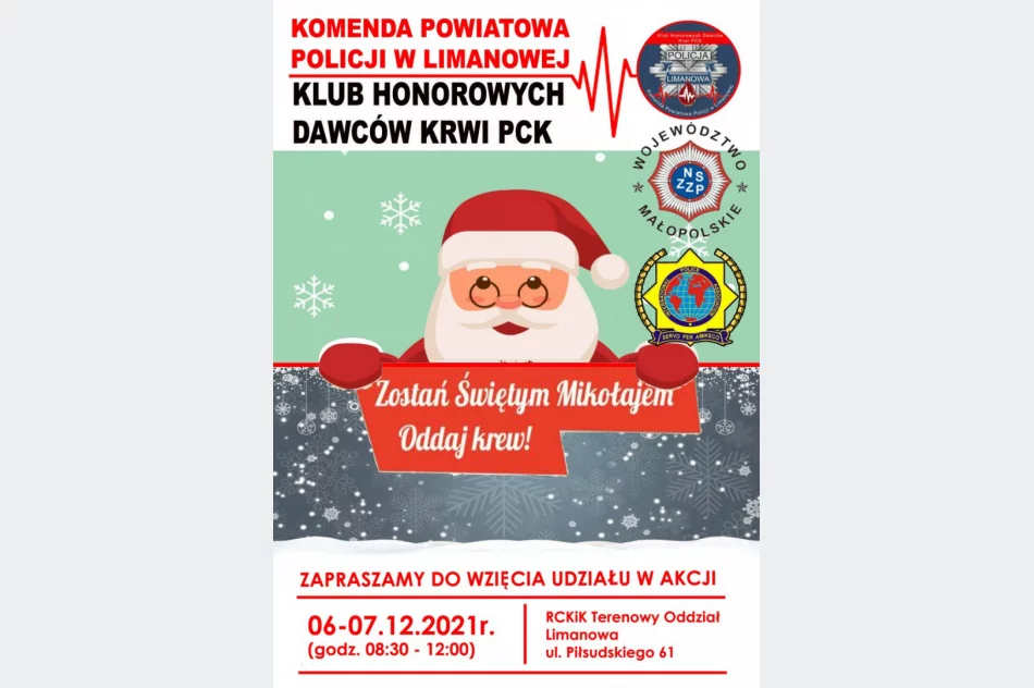 Limanowska policja zaprasza na zbiórkę krwi - zdjęcie 2