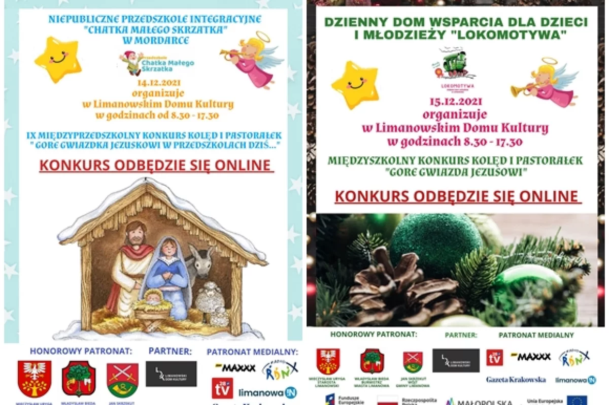 Konkursy kolęd i pastorałek jednak w formie online