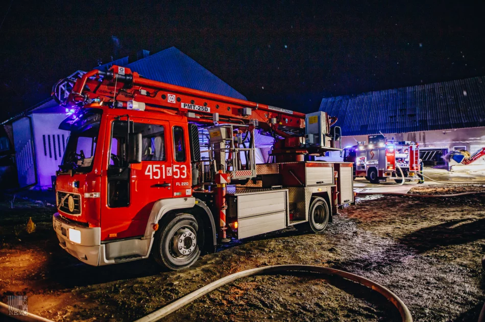 Strażacy gasili pożar zabudowań gospodarczych - zdjęcie 8