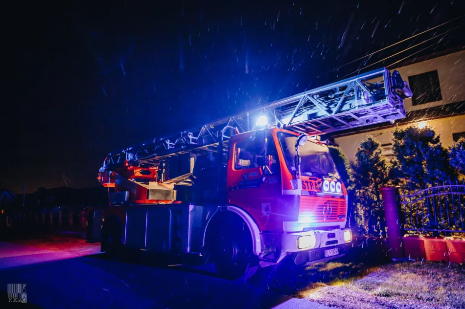 Strażacy gasili pożar zabudowań gospodarczych - zdjęcie 12