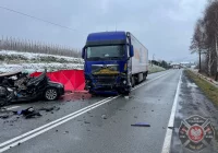 Tragiczny wypadek na drodze krajowej - nie żyje 28-latek - zdjęcie główne