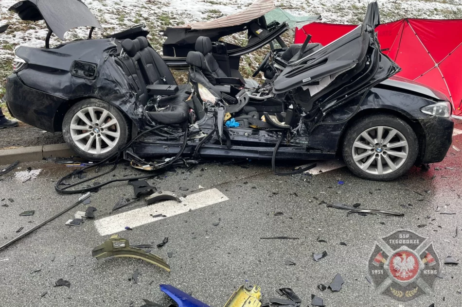 Tragiczny wypadek na drodze krajowej - nie żyje 28-latek - zdjęcie 4