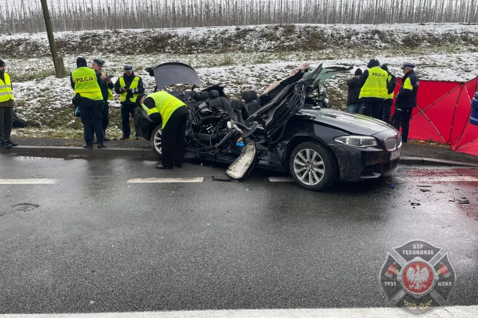 Tragiczny wypadek na drodze krajowej - nie żyje 28-latek - zdjęcie 10