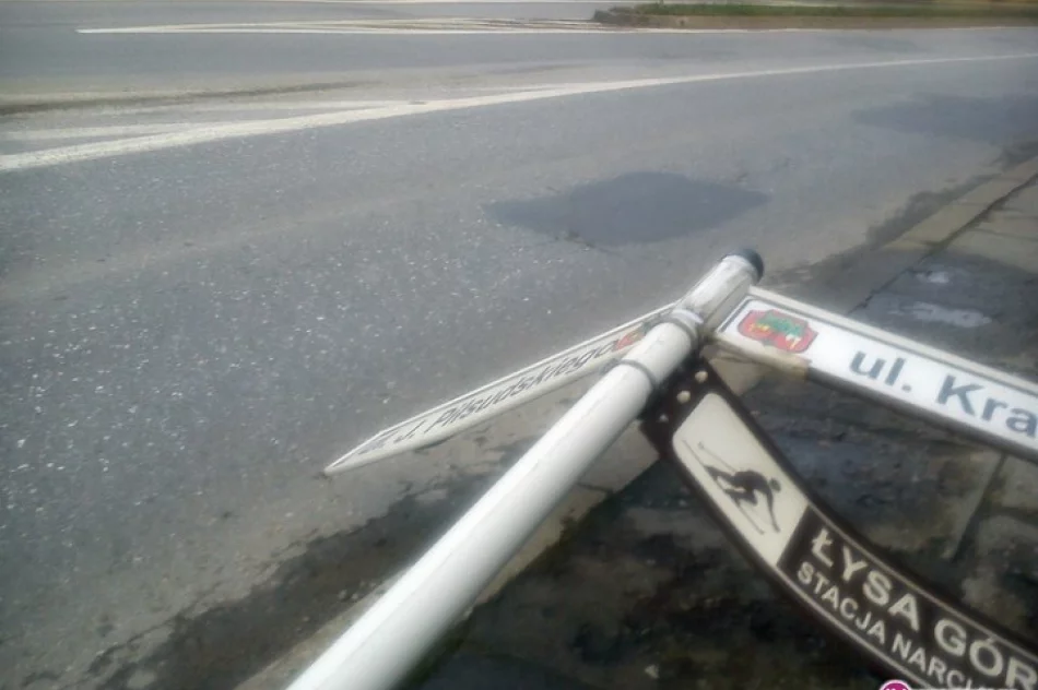 Złamał znak i uciekł - zdjęcie 2