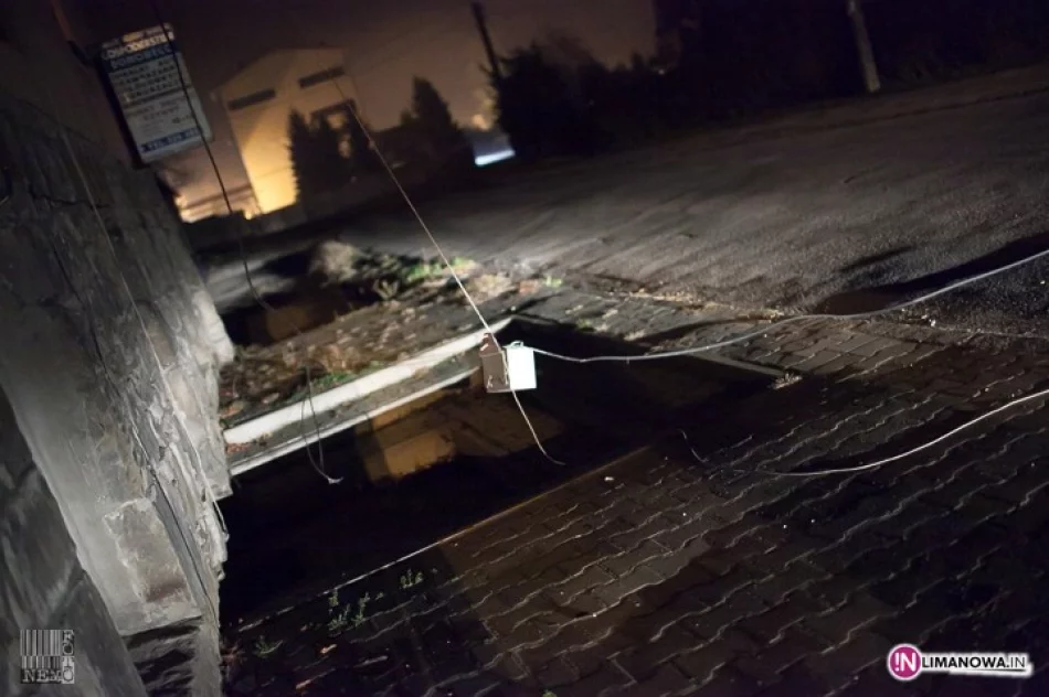 TIR zerwał kabel telefoniczny - zdjęcie 2