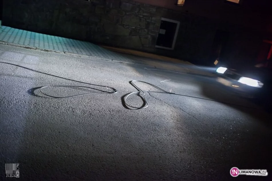 TIR zerwał kabel telefoniczny - zdjęcie 3