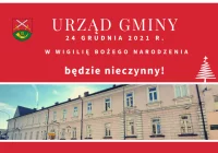 24 grudnia br. Urząd Gminy Limanowa będzie nieczynny - zdjęcie główne