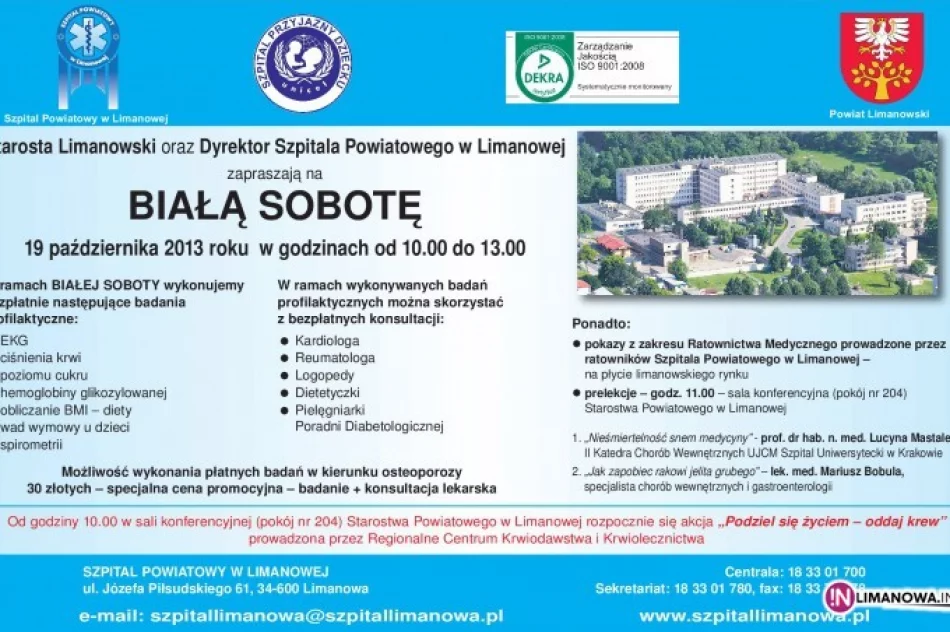 Już jutro 'Biała Sobota'. Przyjdź się zbadać! - zdjęcie 2