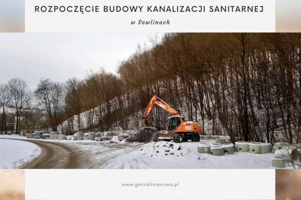 Rozpoczęcie budowy kanalizacji sanitarnej w Sowlinach – etap I