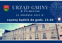 W Sylwestra Urząd Gminy będzie czynny do godziny 13.00 - zdjęcie główne