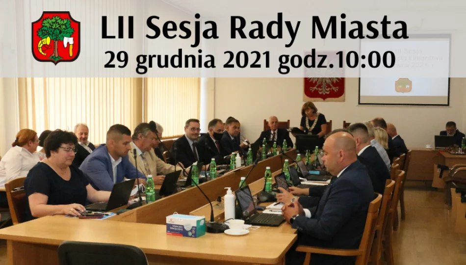 29 grudnia odbędzie się LII Sesja Rady Miasta Limanowa - zdjęcie 1