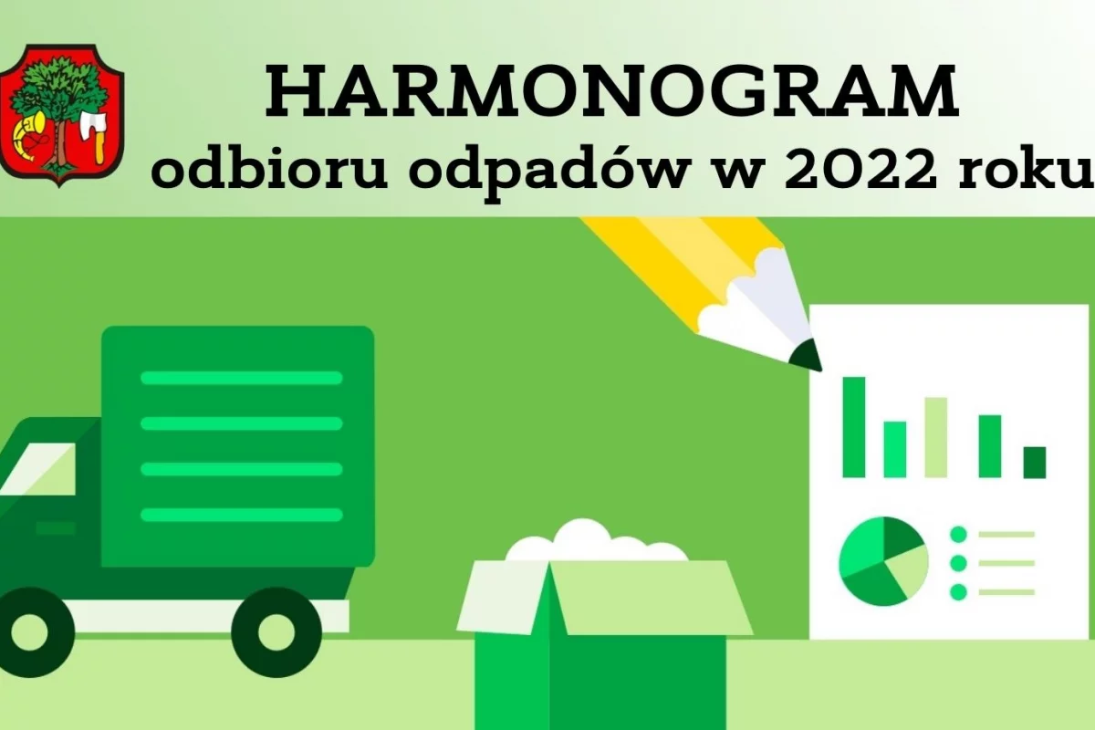 Harmonogram odbioru odpadów w 2022 roku