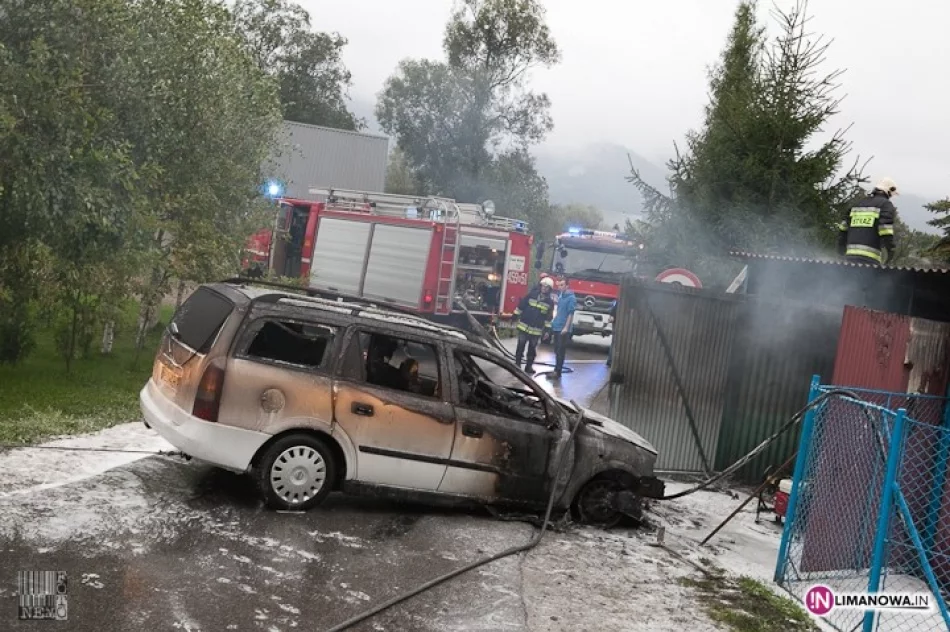 Płonął samochód i garaż - zdjęcie 2