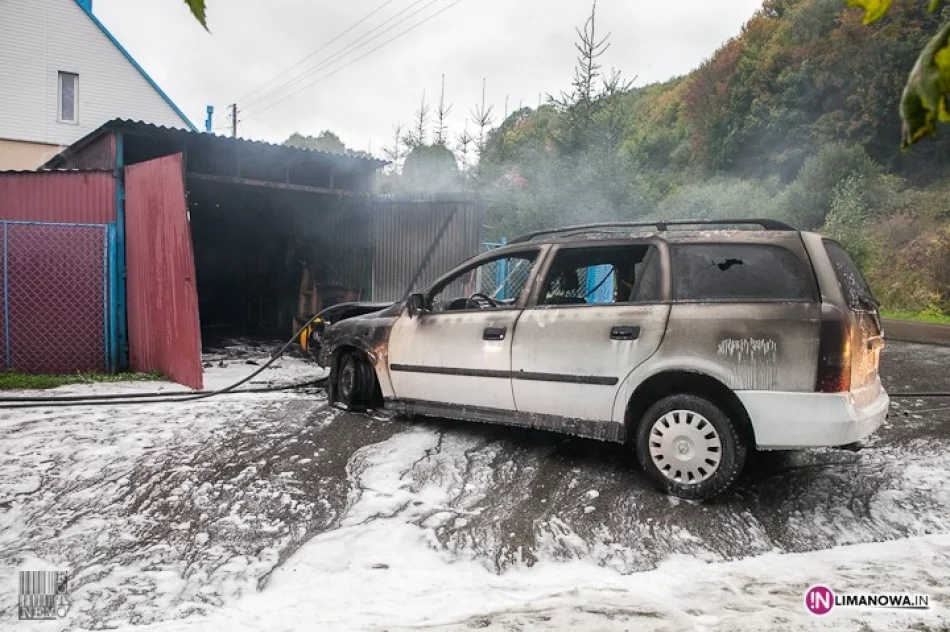 Płonął samochód i garaż - zdjęcie 4