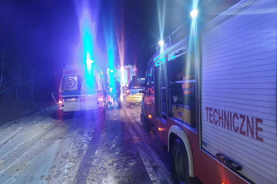 Groźnie wyglądające zderzenie czołowe   - zdjęcie 2