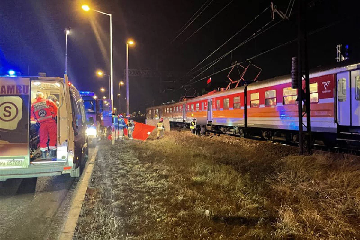 Zmarł 42-latek potrącony przez pociąg