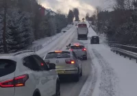 Burza śnieżna w regionie. Trudne warunki na drogach - zdjęcie główne