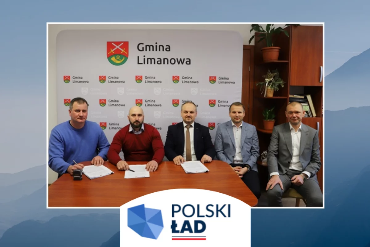 Umowa na budowę sieci kanalizacji w Pisarzowej i Męcinie, w ramach POLSKIEGO ŁADU, podpisana!