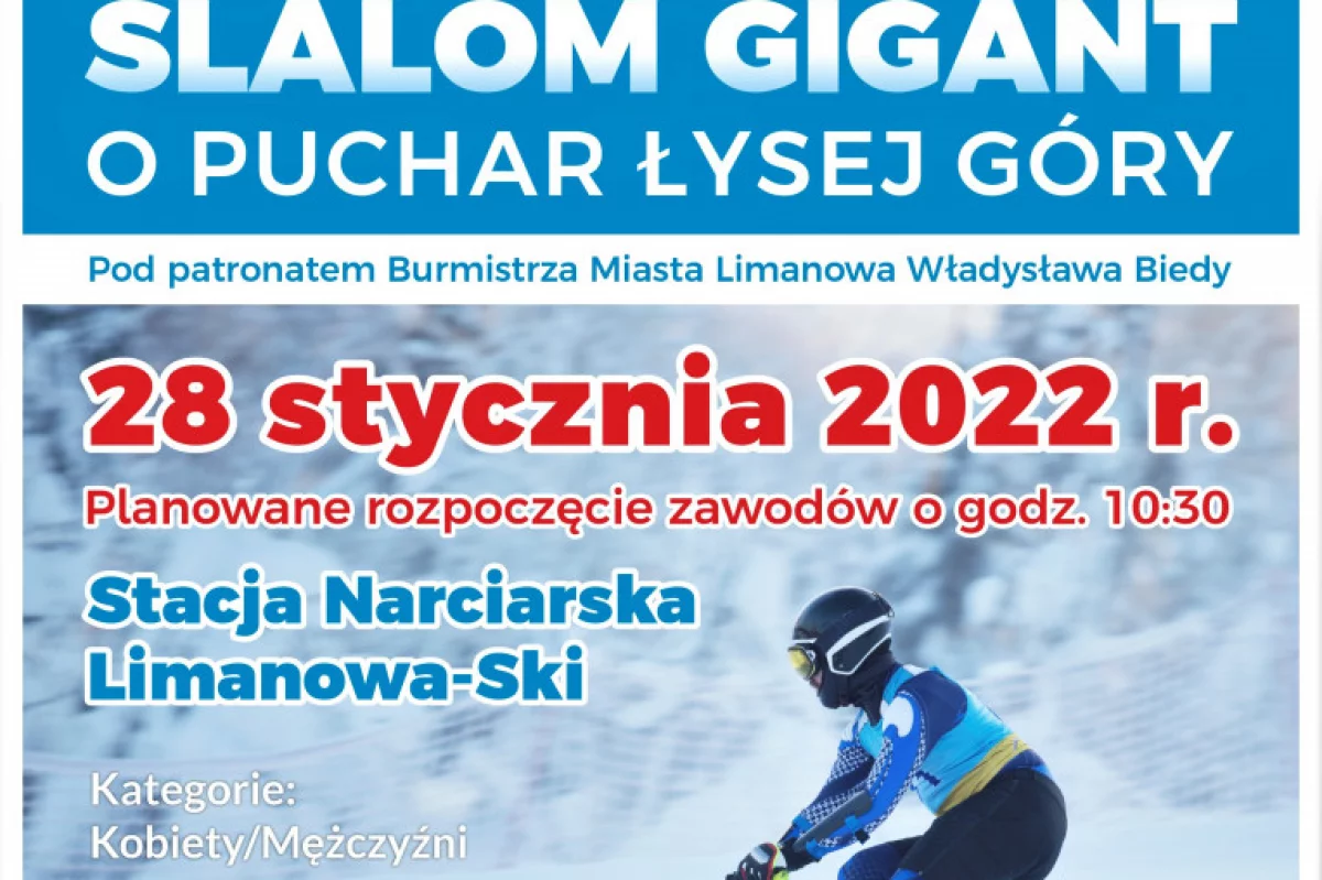 28 stycznia zapraszamy na Slalom Gigant o puchar Łysej Góry