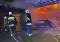 Pożar zabudowań gospodarczych - zdjęcie główne