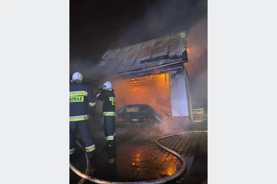 Pożar zabudowań gospodarczych - zdjęcie 2