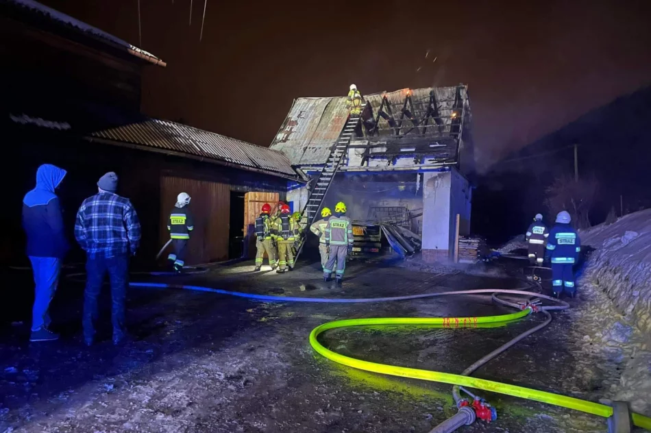 Pożar zabudowań gospodarczych - zdjęcie 4