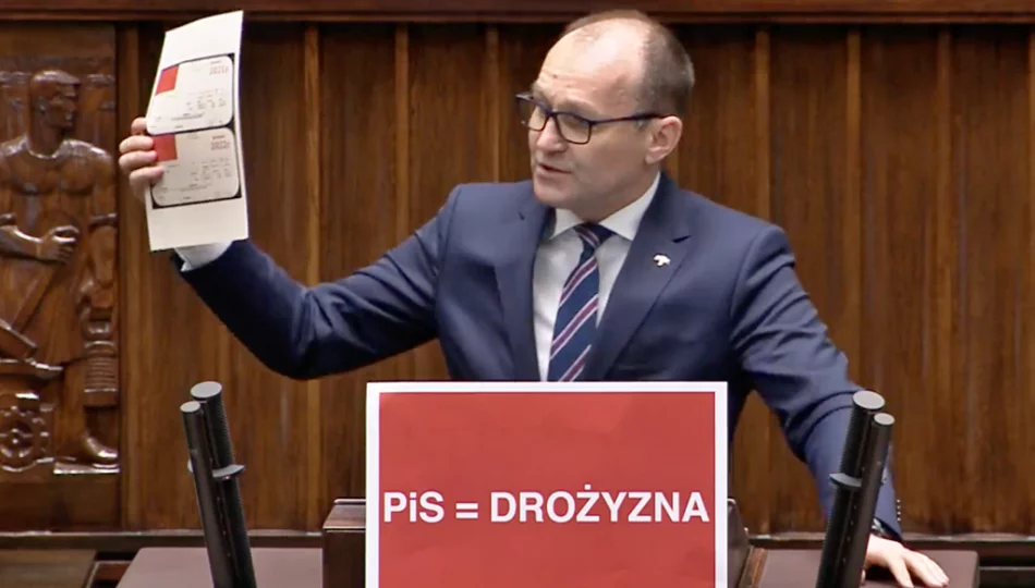 Poseł o drożyźnie - przykład z Limanowszczyzny na sejmowej mównicy - zdjęcie 1