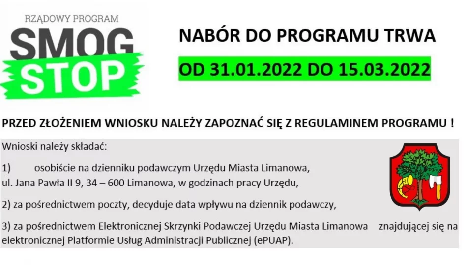 Rusza nabór do programu STOP SMOG - zdjęcie 1