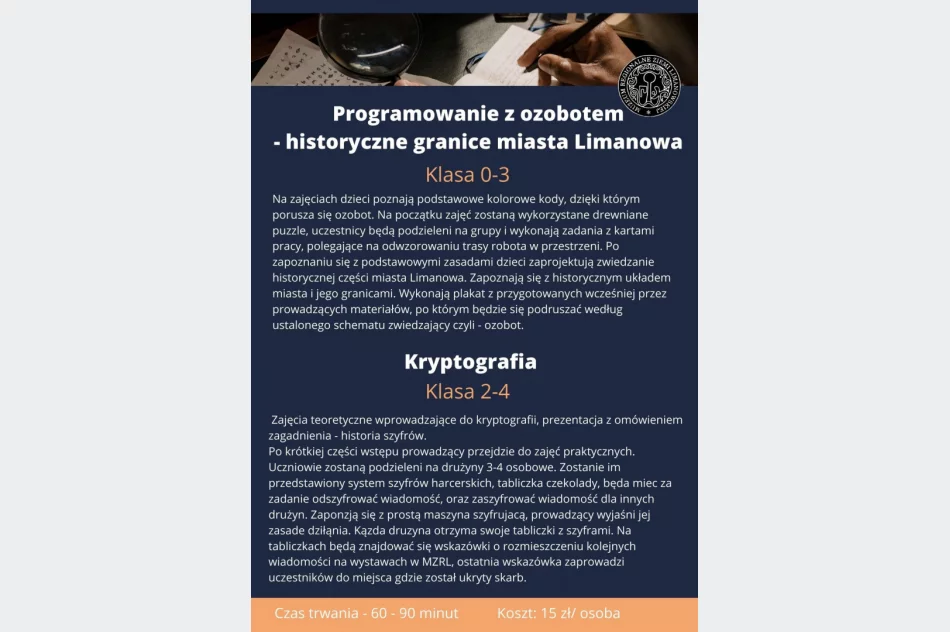 Oferta dydaktyczna Muzeum Regionalnego Ziemi Limanowskiej - zdjęcie 10