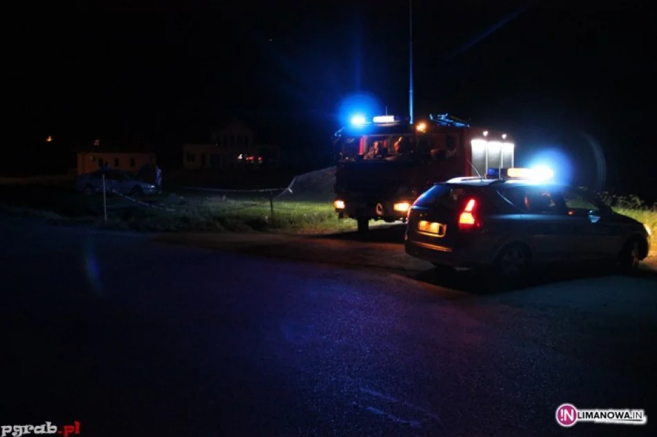 Samochód wypadł z drogi i przygniótł mężczyznę - zdjęcie 4