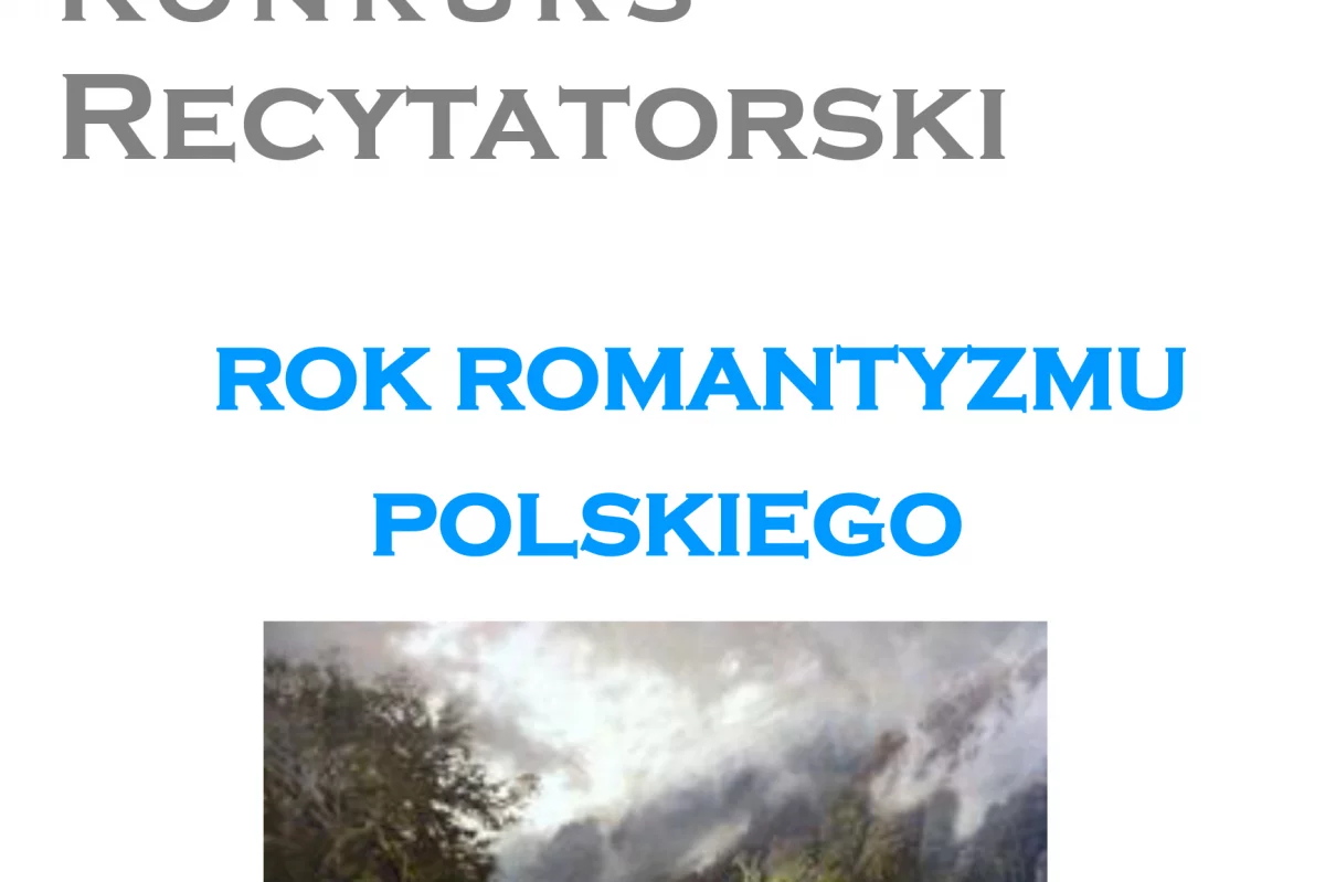  67. Ogólnopolski Konkurs Recytatorski (eliminacje powiatowe) - zapraszamy do udziału!